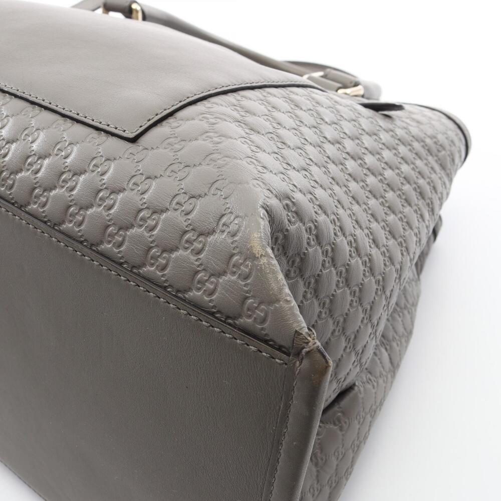 Gucci Guccissima Handbag Leather Gray - Picture 5 of 5